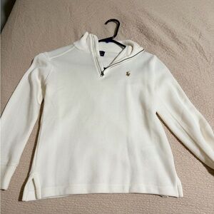 Polo Ralph Lauren Cream Half-Zip Sweater